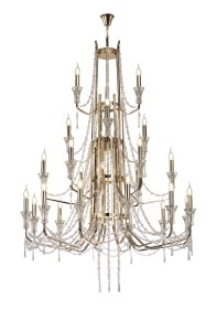 IL31761  Armand Pendant 12+6+3+3 Light (Requires Construction/Connection) (32.5kg) French Gold
